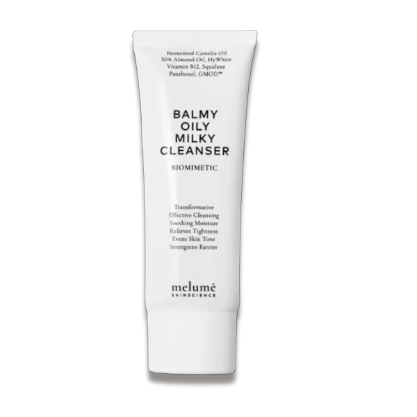Освітлюючий зволожувальний бальзам для очищення шкіри - Melume Balmy Oily Milky Cleanser