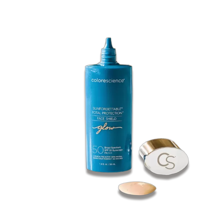 Сонцезахисний крем для обличчя SPF 50 "Сяйво" - Colorescience Sunforgettable® Face Shield Glow