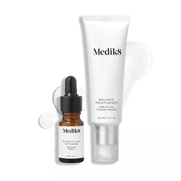 НАБІР КОСМЕТИКИ ДЛЯ ЗВОЛОЖЕННЯ ШКІРИ BALANCE MOISTURISER™ & GLYCOLIC ACID ACTIVATOR™ MEDIK8