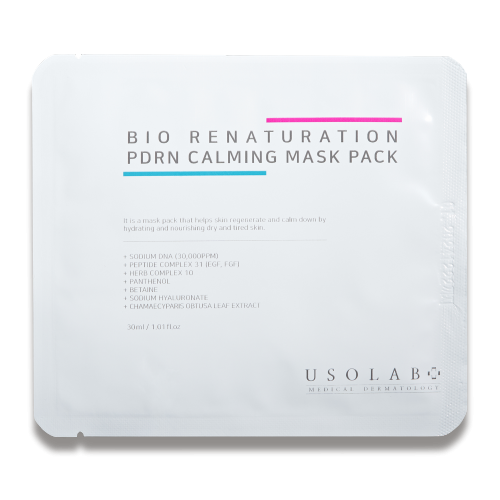 Відновлююча, заспокійлива та омолоджуюча маска Usolab Bio Renaturation Repair Mask Pack