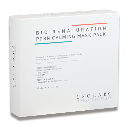 Відновлююча, заспокійлива та омолоджуюча маска Usolab Bio Renaturation Repair Mask Pack