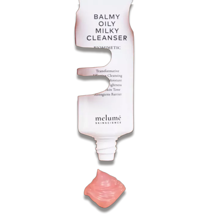 Освітлюючий зволожувальний бальзам для очищення шкіри - Melume Balmy Oily Milky Cleanser