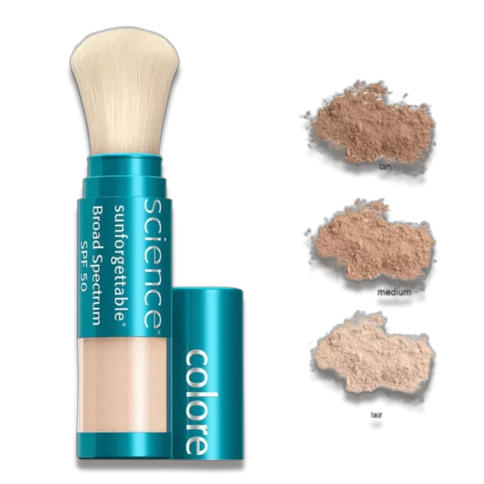 Сонцезахисна пудра з щіткою SPF 50 - Colorescience Sunforgettable® Total Protection™  Brush-On Shield SPF 50
