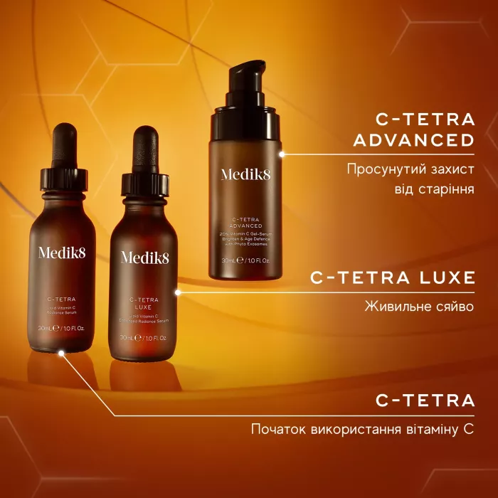СИРОВАТКА ДЛЯ ОБЛИЧЧЯ З ВІТАМІНОМ С C-TETRA ADVANCED MEDIK8