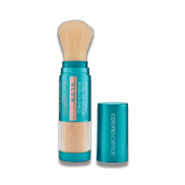 Сонцезахисна розсипчаста пудра для обличчя "Сяйво" - Colorescience Sunforgettable Total Protection Brush-On Shield Glow SPF 50