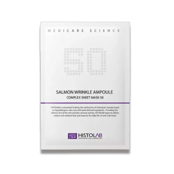 SALMON WRINKLE AMPOULE COMPLEX SHEET MASK 50 / Против мощин