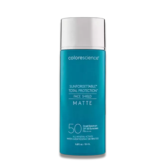 Сонцезахисний крем для обличчя з матуючим ефектом - Colorescience Face Shield Matte SPF 50