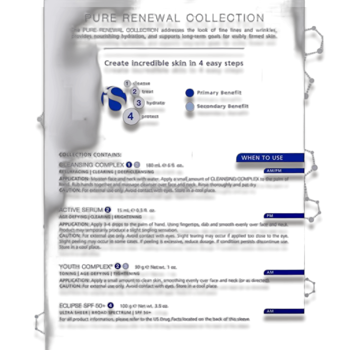 Набір інтенсивне омолодження шкіри - iS Clinical Pure Renewal Collection