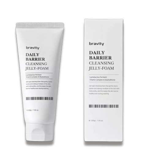 Очищувальна пінка-желе для обличчя з лактобактеріями Bravity Daily Barrier Cleansing Jelly Foam, 200 мл