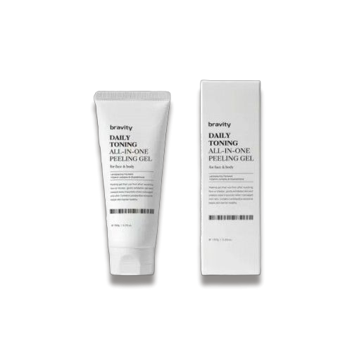 Пілінг гель для шкіри обличчя та тіла з лактобактеріями Bravity Daily Toning All In One Peeling Gel, 200 г