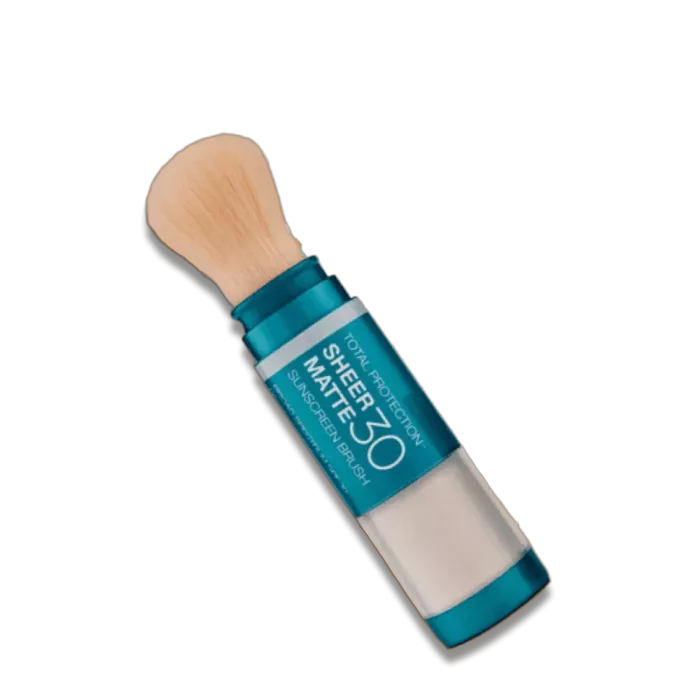 Сонцезахисна матуюча пудра з щіткою SPF 30 - Colorescience Sunforgettable® Total Protection™ Sheer Matte SPF 30