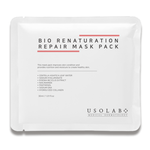 Відновлююча, заспокійлива та омолоджуюча маска Usolab Bio Renaturation Repair Mask Pack