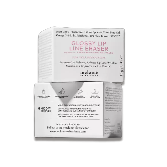 Бальзам-філлер для збільшення обʼєму губ - Melume Glossy Lip Line Eraser Maxi-Lip Filler Balm