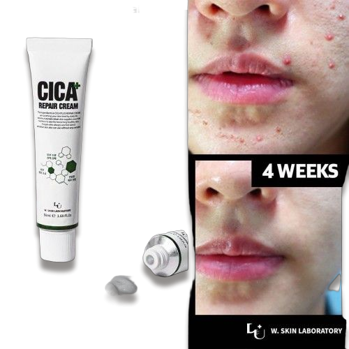 Регенеруючий крем для обличчя з азіатської центелли W.Skin Laboratory Cica Plus Repair Cream, 50 мл
