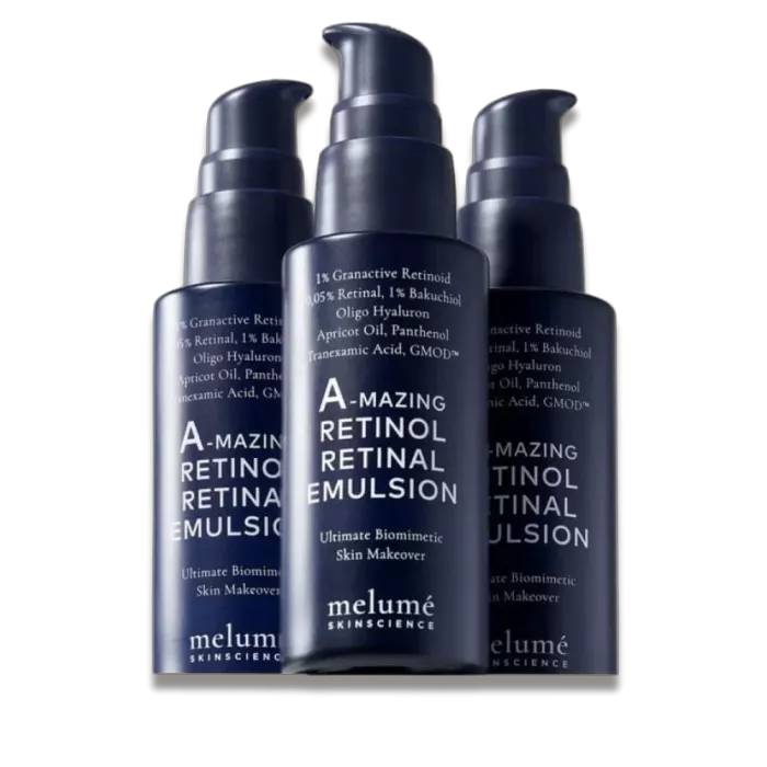 Нічна мікроемульсія з ретиноїдом і ретиналем - Melume A-mazing Retinol Retinal Micro Emulsion