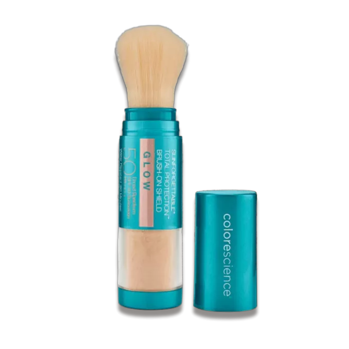Сонцезахисна розсипчаста пудра для обличчя "Сяйво" - Colorescience Sunforgettable Total Protection Brush-On Shield Glow SPF 50