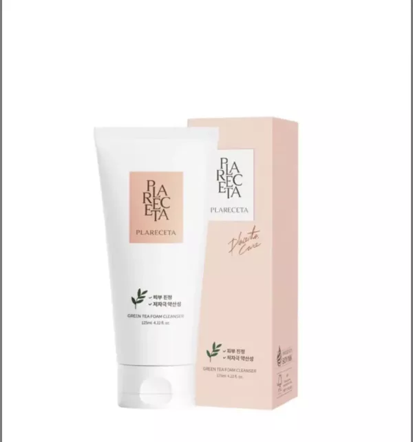 ПІНКА ДЛЯ ОЧИЩЕННЯ З АНТИОКСИДАНТАМИ ЗЕЛЕНОГО ЧАЮ PLARECETA GREEN TEA FOAM CLEANSER, 125 МЛ 