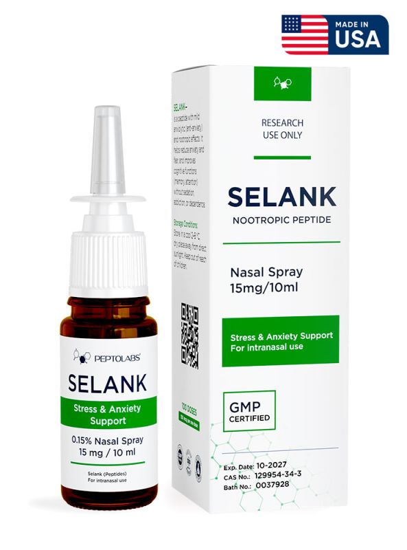 Селанк (Selank) 10 ml Назальний спрей 0.15% (15 мг)