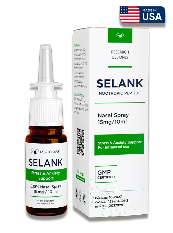 Селанк (Selank) 10 ml Назальний спрей 0.15% (15 мг)