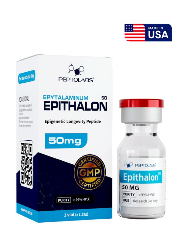 Epitalon (Епіталон) 50мг флакон - для омолодження, довголіття та відновлення сну
